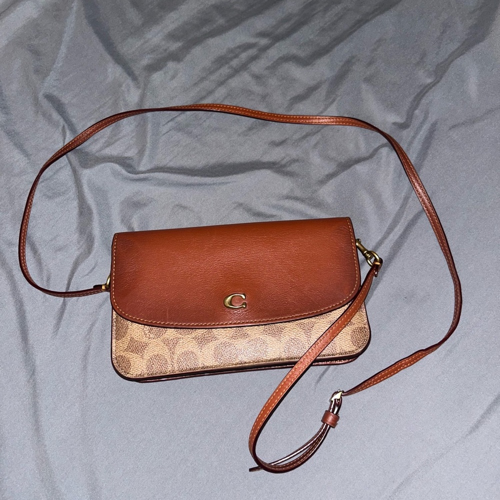 Coach Brown and Tan Crossbody Bag